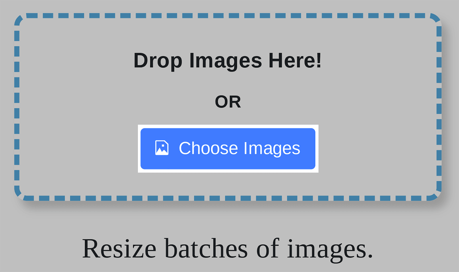 Bulk resize of images