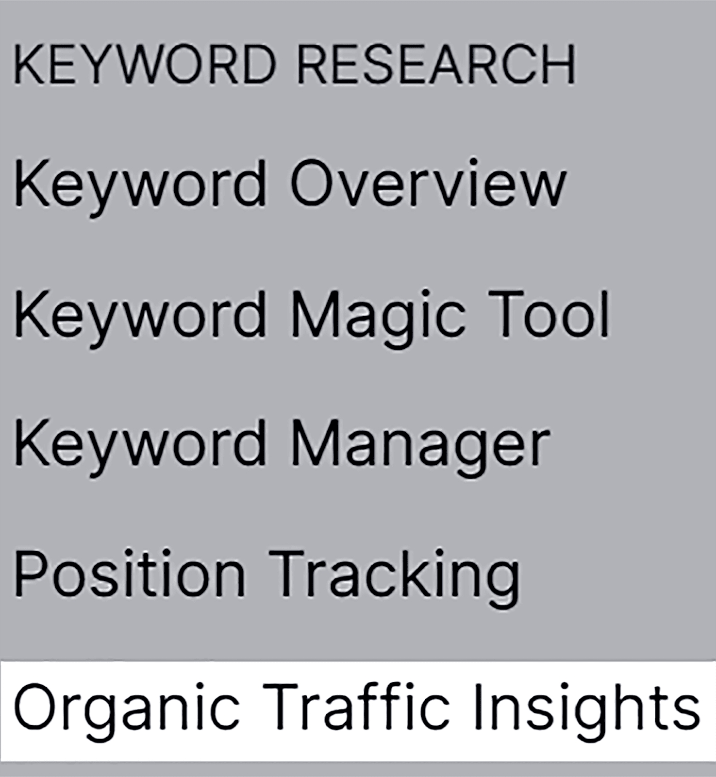 SEMrush Organic Traffic Insights