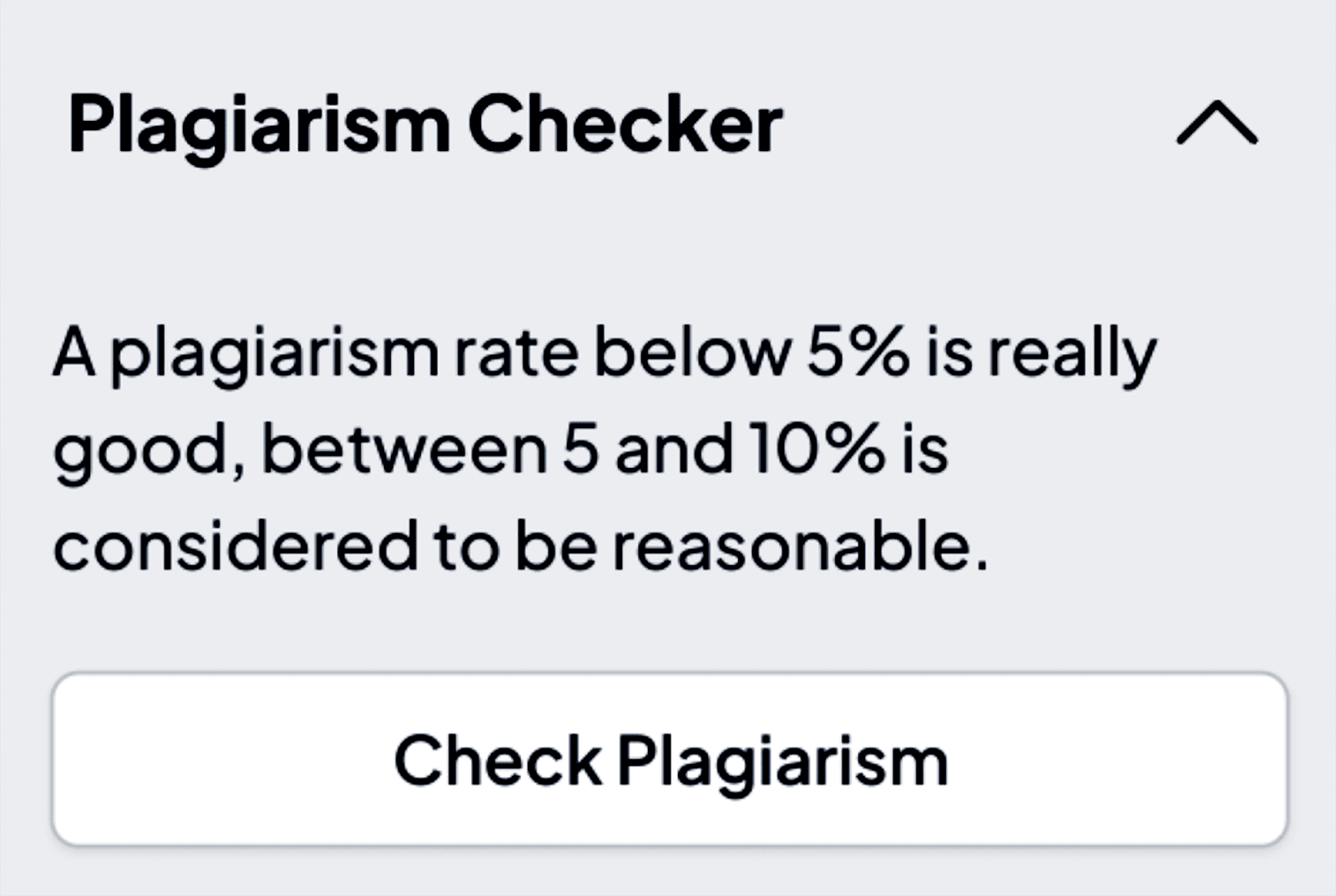 Plagiarism checker