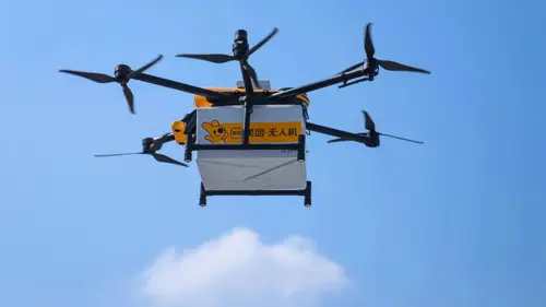 Photo of a Meituan drone