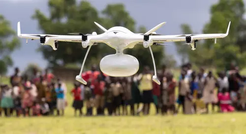 Photo of a Wingcopter drone