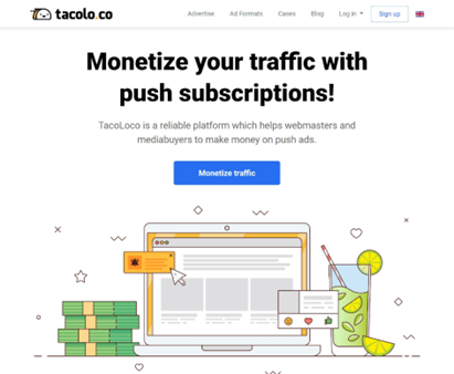 Push monetization with TacoLoco