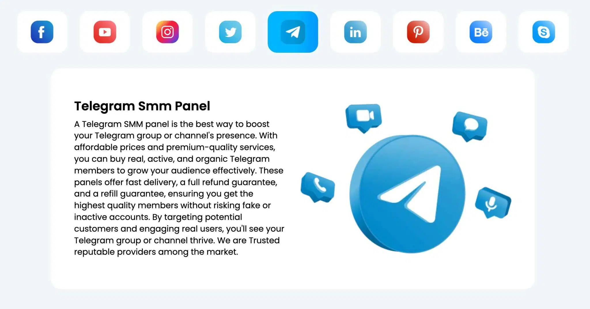 Telegram SMM Panel