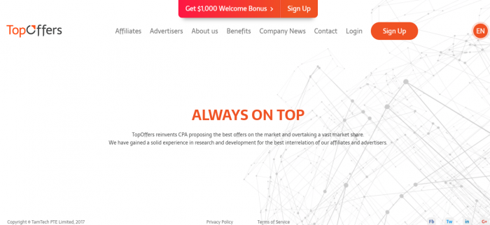 TopOffers Review -Premium Affiliate Network