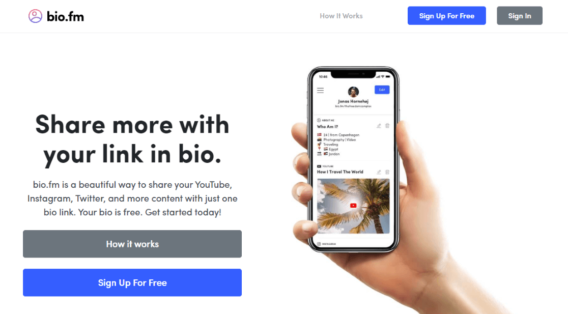 Bio.fm - Alternatif Linktree Terbaik