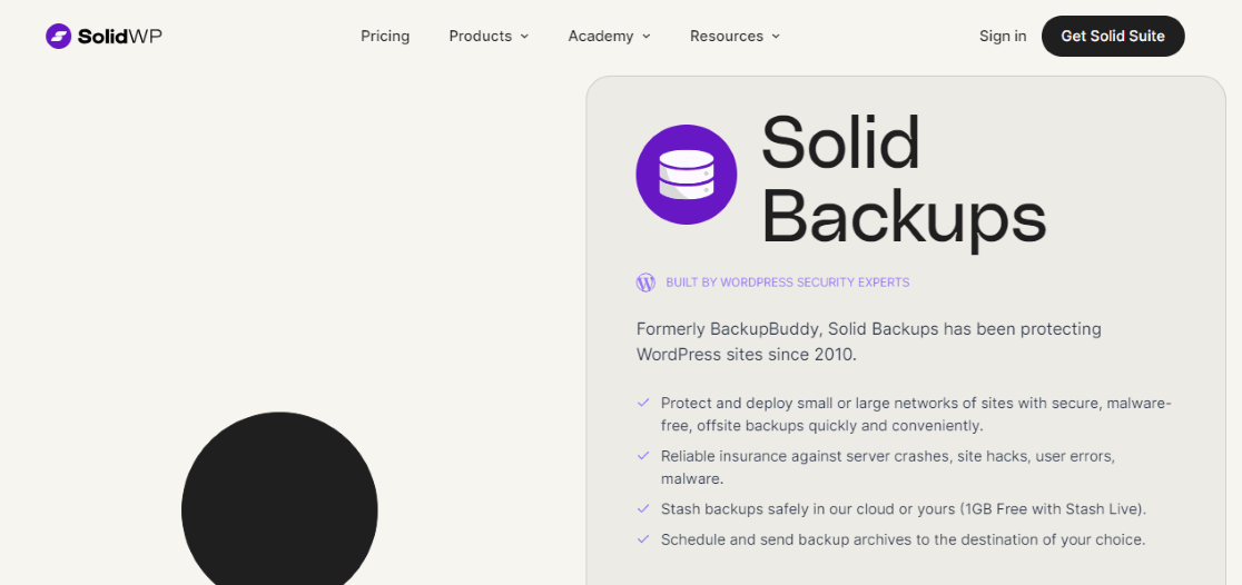 Solid Backups – Beste Migrations-Plugins für WordPress