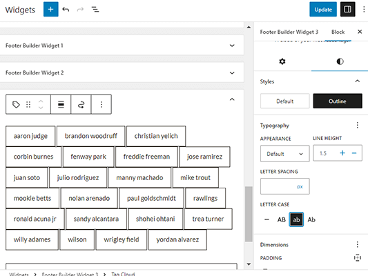 wordpressのタグクラウドスタイル