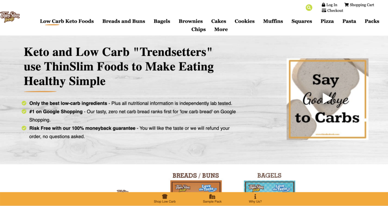 ThinSlim Foods-Homepage