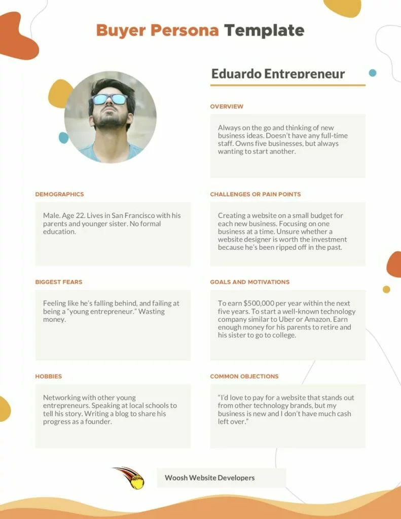 Personnalité d'acheteur - Eduardo Entrepreneur