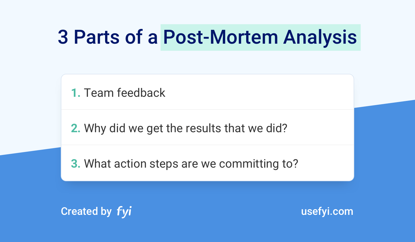 3 parties d'une analyse post-mortem