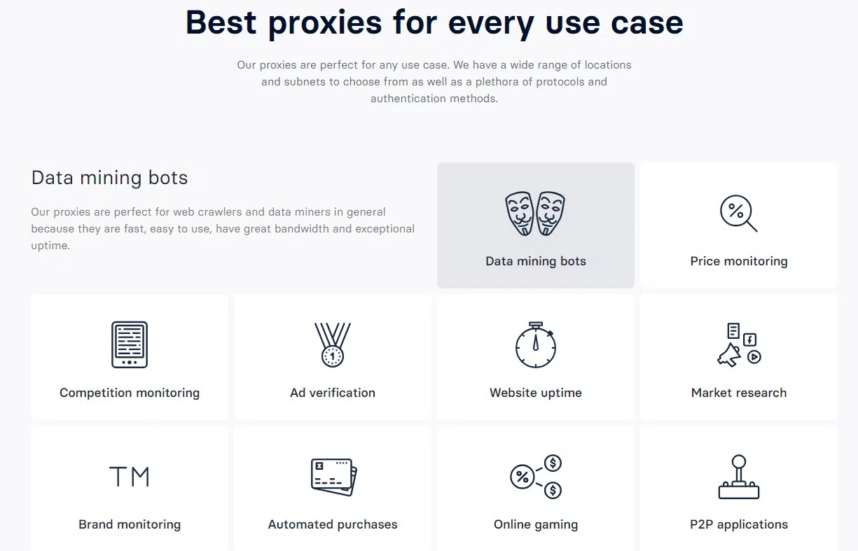 Anonymous Proxies has wide range