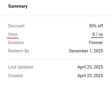 SureCart Review-Coupon Summary