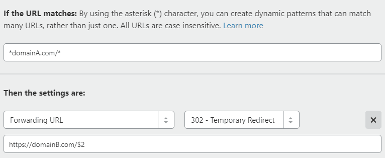 302 Cloudflare umleiten