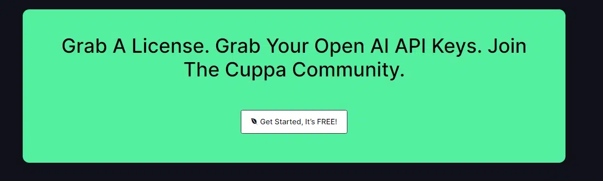 Cuppa.sh's Free Trial