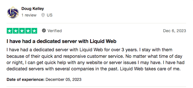 Liquid Web Doug Kelley Rezension