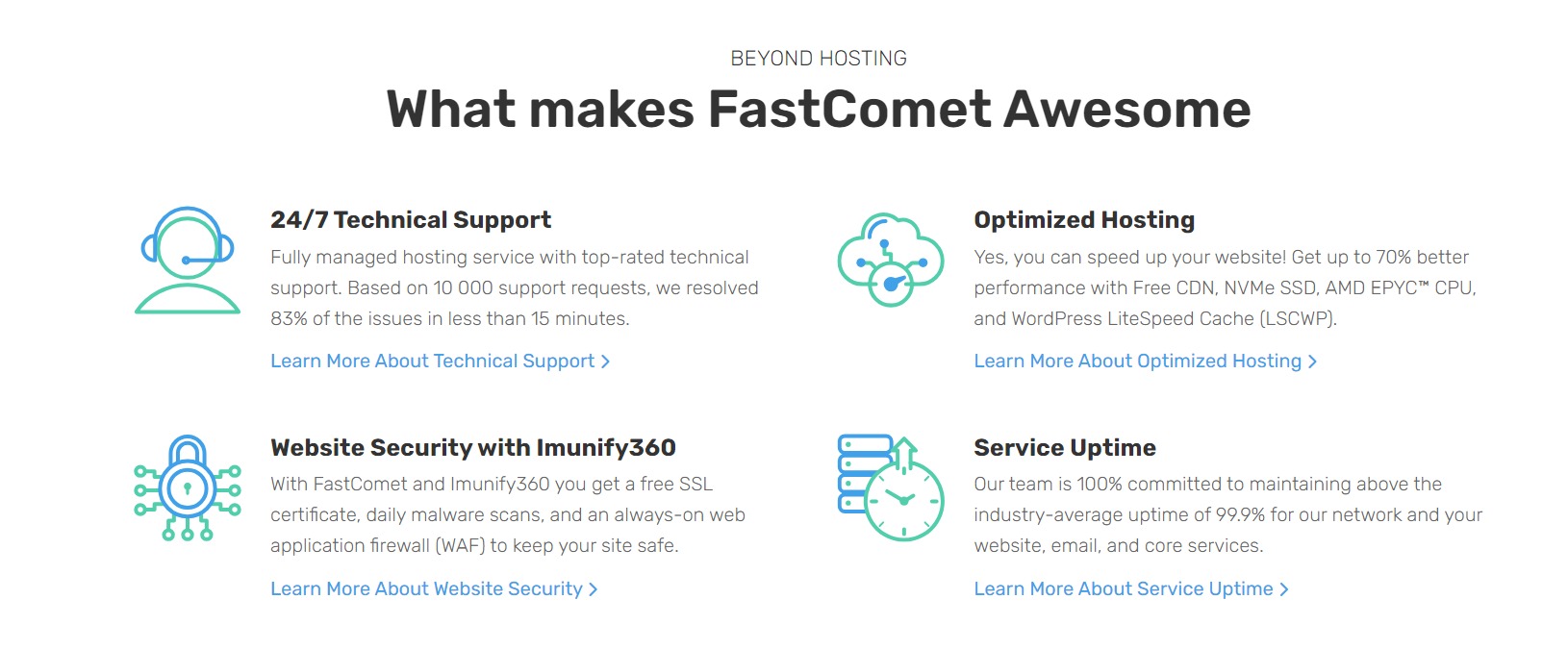 FastComet features