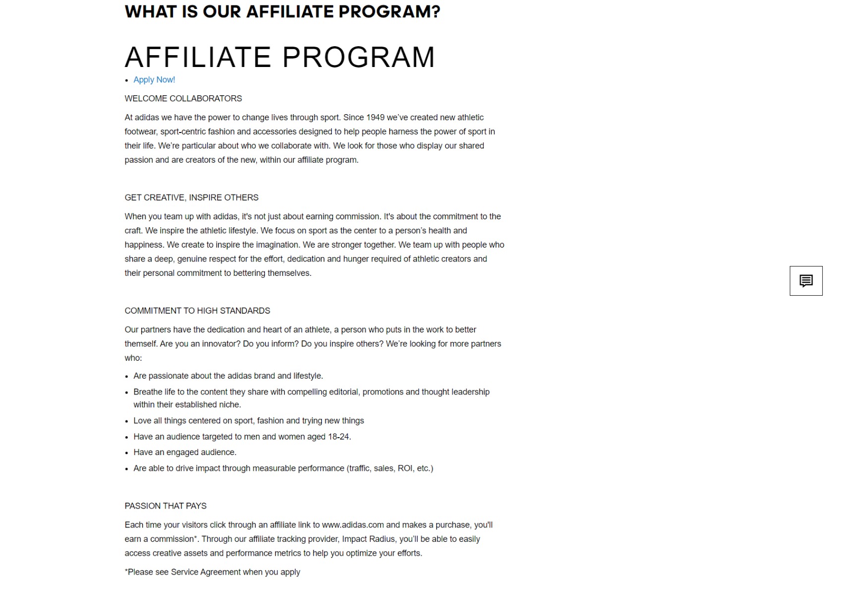 Adidas Affiliate Program