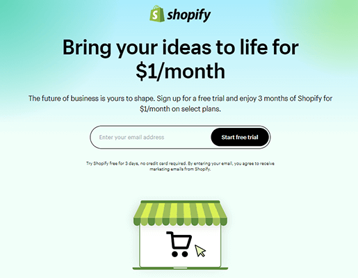 mendaftar Shopify