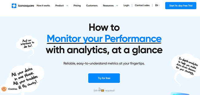 หน้าแรกของ Iconosquare Analytics