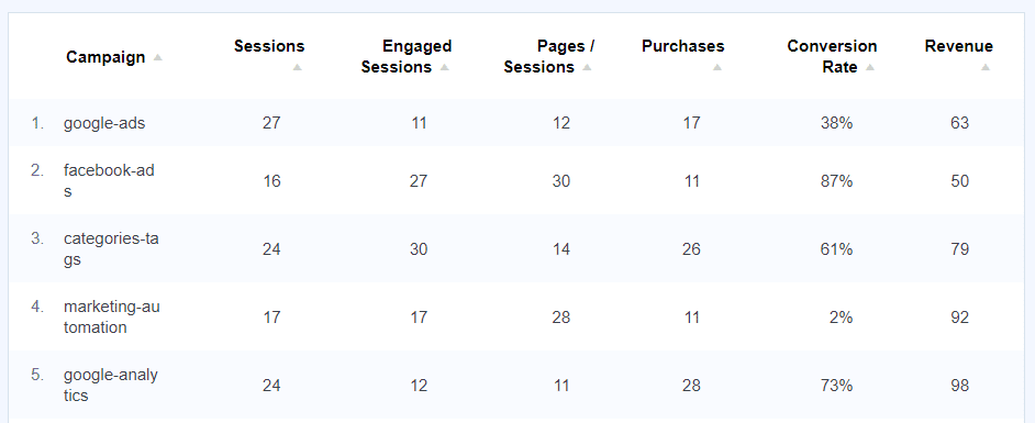 MonsterInsights-Kampagnen