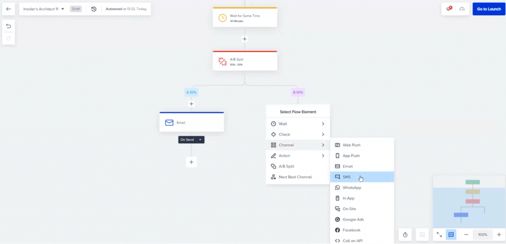 Architect — Solution de création de parcours client et d'automatisation du marketing d'Insider